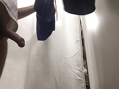 Girl record a video of my dick in the Fitting Room