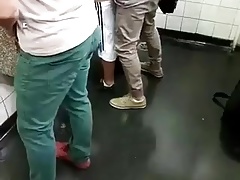 Caught - Fucking in the public toilet (Yummy!!!)