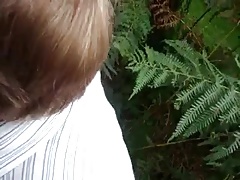 Daddy blowjob in outdoor