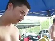 Young Boy Suck in the Public