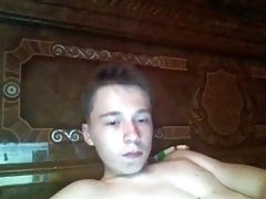 Russian Cute  Boy With Round Smooth Ass,Big Cock On Cam