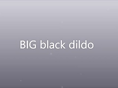 BIG black dildo.mp4