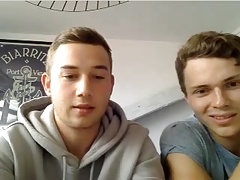 French Cute Friends Show Their Smooth Round Butts On Cam