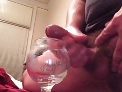 Cumshot number 1 into glass(part 2)