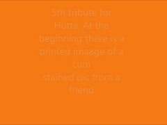5th cumshot on hutta - dried cum stained magazine