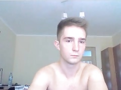 Polish Cute Boy Shows His Round Smooth Ass On Cam