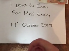 A male pays to be allowed to cum