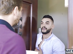 Handsome hunk Arad Winwin pays the taxes with his butt